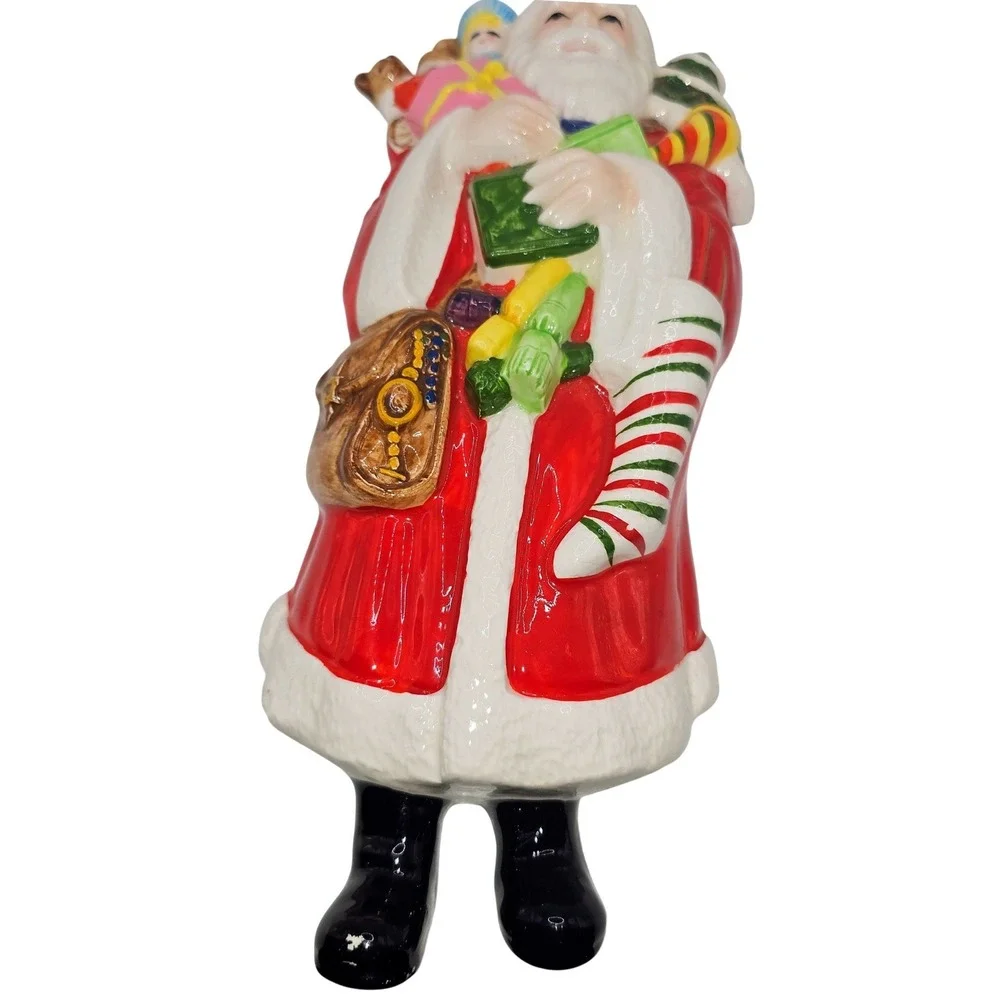 Vintage 1976 A Company Of Friends Ceramic Santa Hanging Wall Plaque